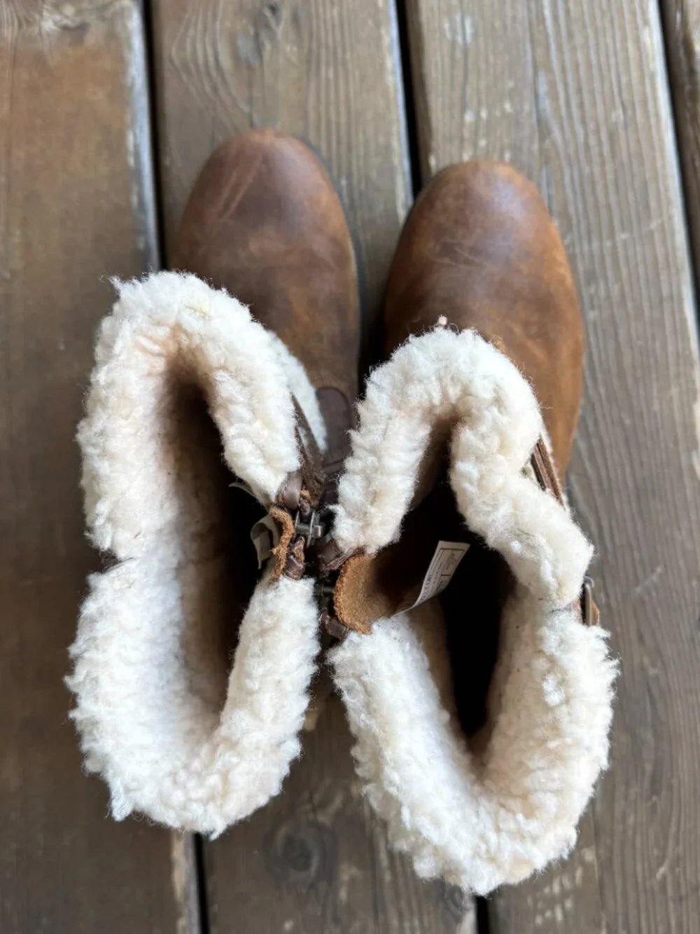 UGG Blayre III Chipmunk Waterproof Leather Fur Cuff Ankle Boots Women's 9/EU 40